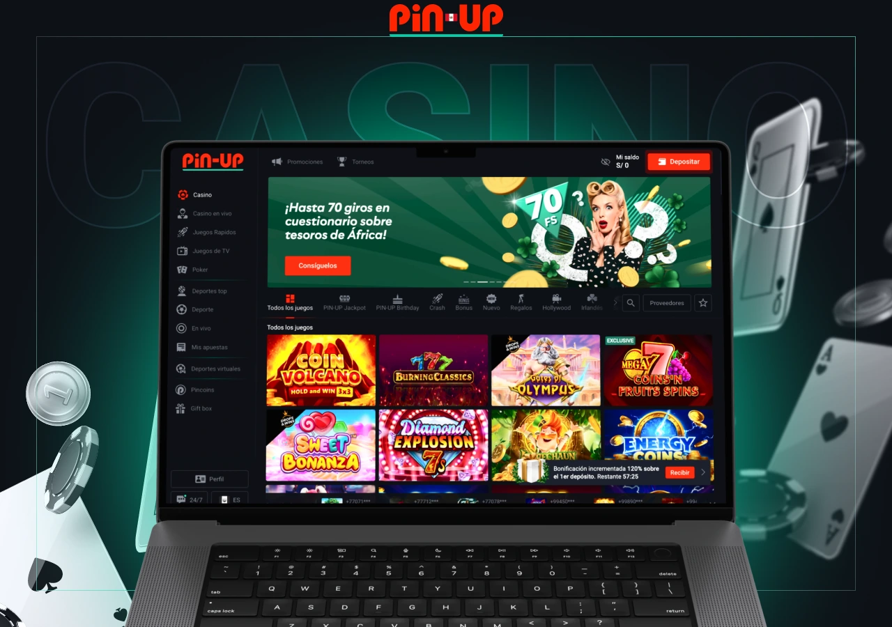 Emocionantes juegos en Pin-Up Casino Online