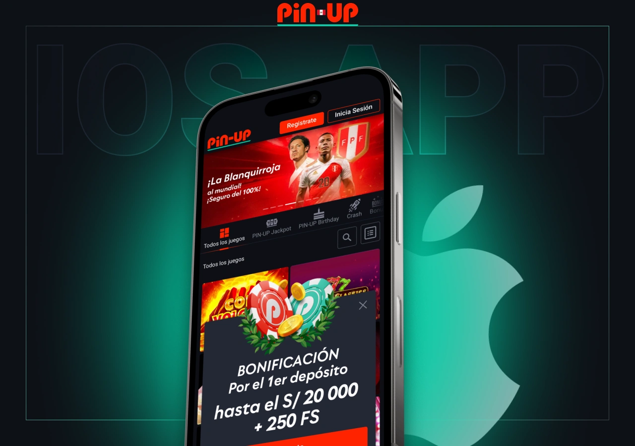 Aplicación móvil Pin-Up para dispositivos iOS